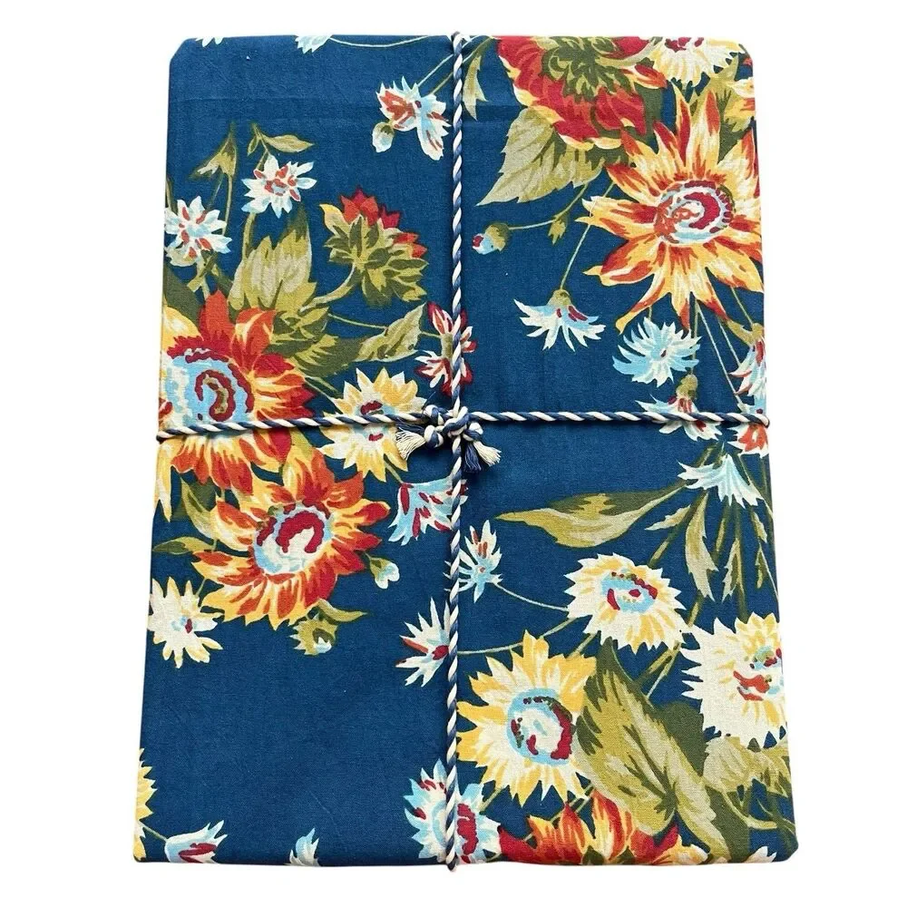 April Cornell Marguerite Floral Tablecloth 60x102 Colorful 12 Napkins 13 PC NEW